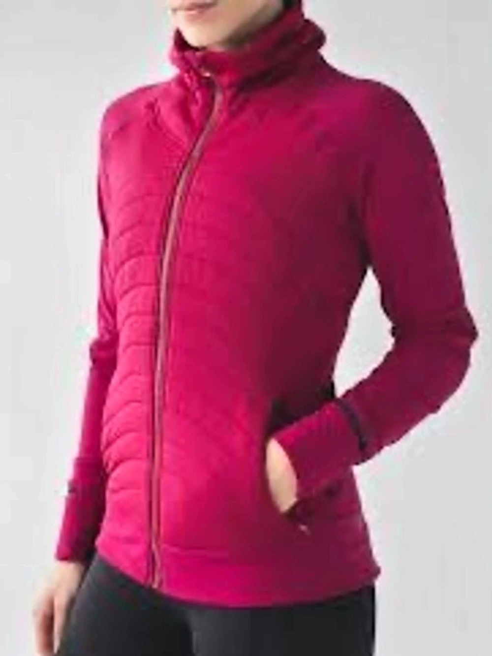 Lululemon Fleece Out Jacket in the color Berry Rumble Size S